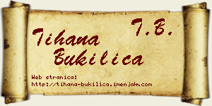 Tihana Bukilica vizit kartica
